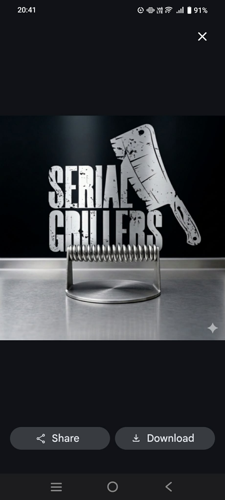 Stainless Steel Burger Smasher – 6 Inch Spring Handle